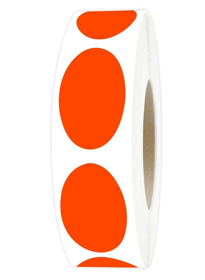 PARLAIM 1" Orange Round Color Coding Circle Labels, 1000 per Roll in Dispenser Box, 1 inch Office Dot Sticker - Image 2